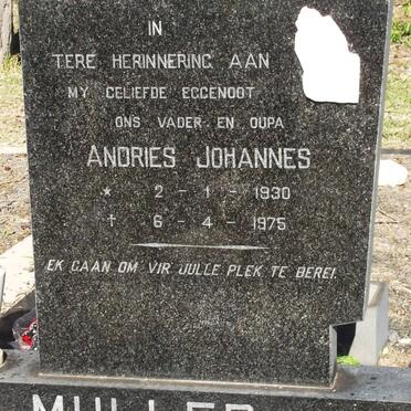MULLER Andries Johannes 1930-1975