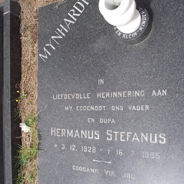 MYNHARDT Hermanus Stefanus 1928-1985