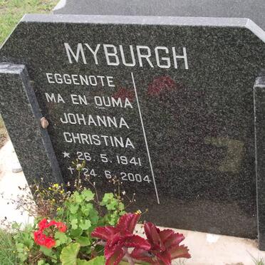 MYBURGH Johanna Christina 1941-2004