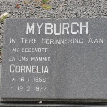 MYBURGH Cornelia 1956-1977