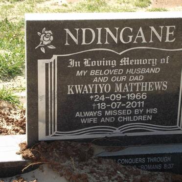 NDINGANE Kwayiyo Matthews 1966-2011