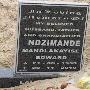 NDZIMANDE Mandlakayise Edward 1953-2010