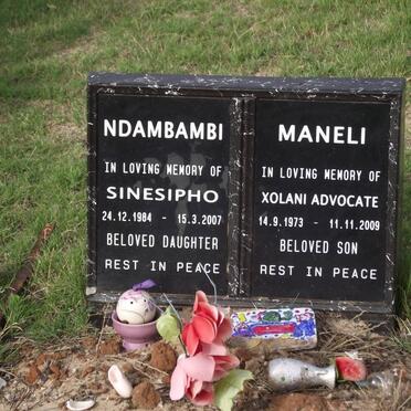 NDAMBAMBI Sinesipho 1984-2007 :: MANELI Xolani Advocate 1973-2009