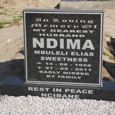 NDIMA Mbuleli Elias Sweetness 1956-2011