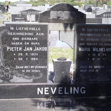 NEVELING Pieter Jan Jakob 1934-1984 &amp; Maria Wilhelmina 1934-1977