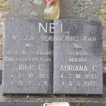 NEL John C. 1913-1974 &amp; Adriana C. 1893-1982