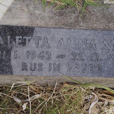 NEL Aletta Anna 1942-1981