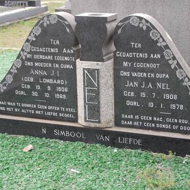 NEL Anna J.I. LOMBARD 1906-1969 &amp; Jan J.A. 1908-1978