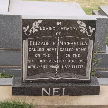 NEL Elizabeth 1907-1987 &amp; Michael H.A. 1909-1995