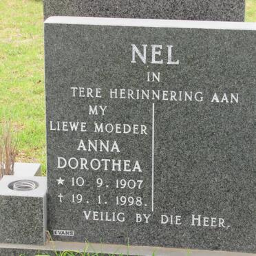 NEL Anna Dorothea 1907-1998
