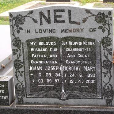 NEL Johan Joseph 1934-1987 &amp; Dorothy Mary 1939-2000