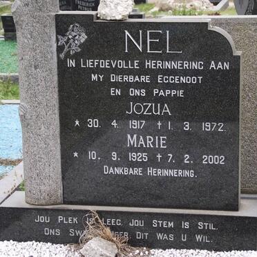 NEL Jozua 1917-1972 &amp; Marie 1925-2002