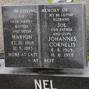 NEL Marion 1908-1993 &amp; Johannes Cornelis 1909-1975