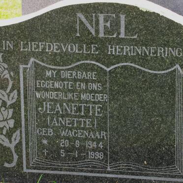 NEL Jeanette nee WAGENAAR 1944-1998