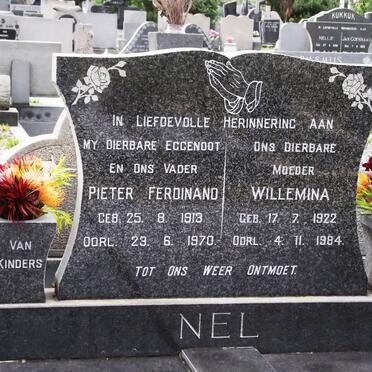 NEL Pieter Ferdinand 1913-1970 &amp; Willemina 1922-1984