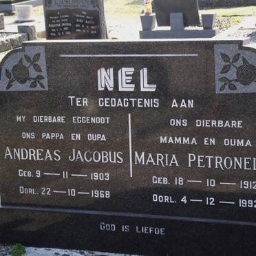 NEL Andreas Jacobus 1903-1968 &amp; Maria Petronella 1912-1982
