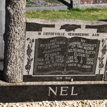 NEL Johannes Petrus 1892-1975 &amp; Wilhelmina Aletta Elizabeth 1892-1964