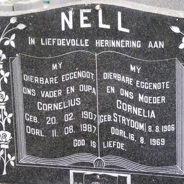 NELL Cornelius 1907-1987 &amp; Cornelia STRYDOM 1906-1969