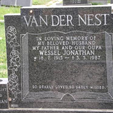 NEST Wessel Jonathan, van der 1915-1987