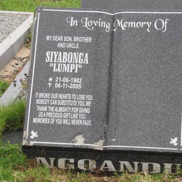 NGQANDU Siyabonga 1982-2005