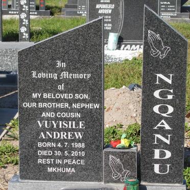 NGQANDU Vuyisile Andrew 1988-2010