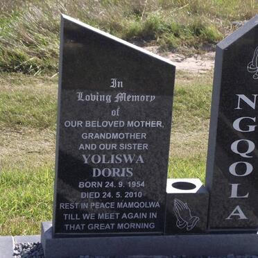 NGQOLA Yoliswa Doris 1954-2010