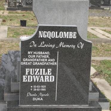 NGQOLOMBE Fuzile Edward 1925-1995