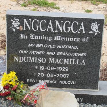 NGCANGCA Ndumiso Macmilla 1929-2007