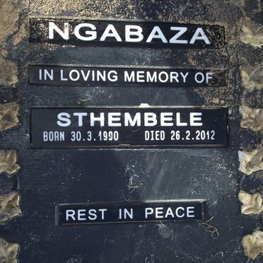 NGABAZA Sthembele 1990-2012