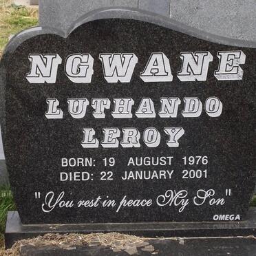 NGWANE Luthando Leroy 1976-2001
