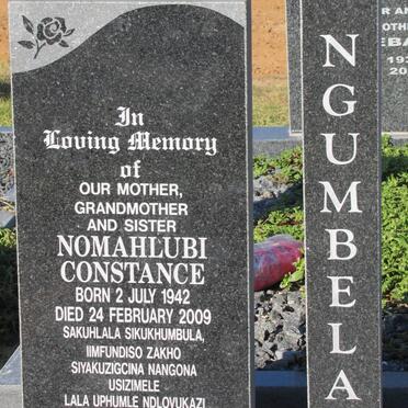 NGUMBELA Nomahlubi Constance 1942-2009