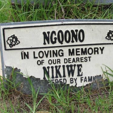 NGQONO Nikiwe 1963-2004