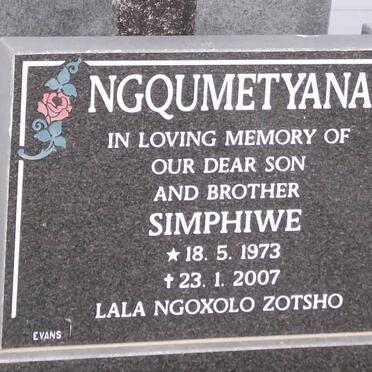 NGQUMETYANA Simphiwe 1973-2007
