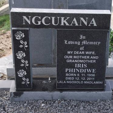NGCUKANA Iris Phindiwe 1956-2011