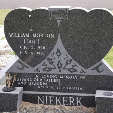 NIEKERK William Morton 1946-1992