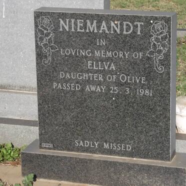NIEMANDT Ellva 1946-1981
