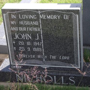 NICHOLLS John J. 1947-1989