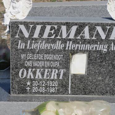 NIEMAND Okkert 1920-1987