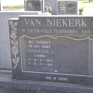 NIEKERK Gerhardus L., van 1924-1983