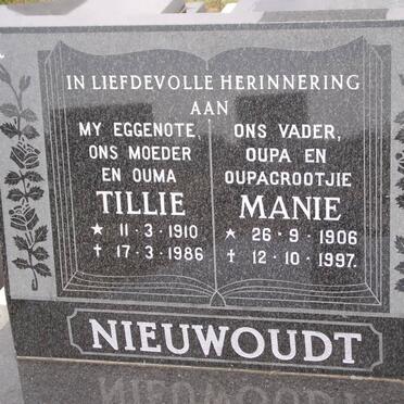 NIEUWOUDT H.P. 1906-1997 &amp; T.M. 1910-1986