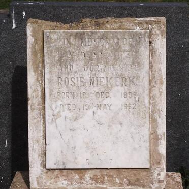 NIEKERK Rosie 1896-1962