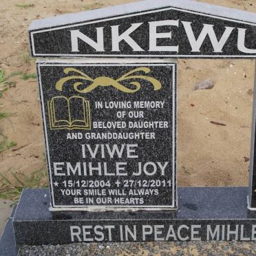 NKEWU Iviwe Emihle Joy 2004-2011