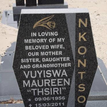 NKONTSO Vuyiswa Maureen 1956-2011