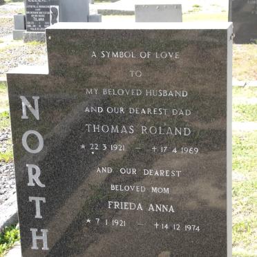 NORTH Thomas Roland 1921-1969 &amp; Frieda Anna 1921-1974