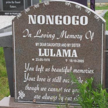 NONGOGO Lulama 1978-2005