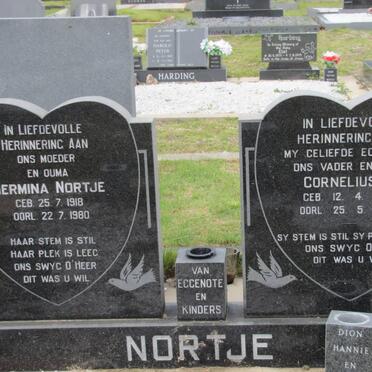 NORTJE Cornelius J. 1911-1975 &amp; Hermina 1918-1980