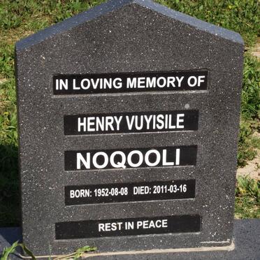 NOQOOLI Henry Vuyisile 1952-2011