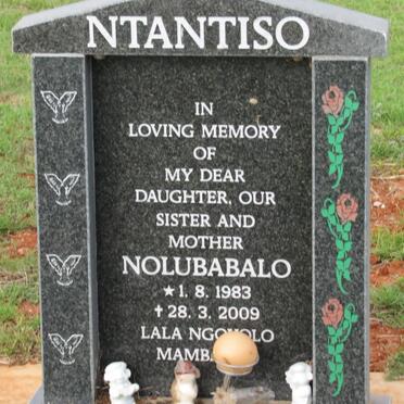 NTANTISO Nolubabalo 1983-2009