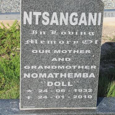 NTSANGANI Nomathemba 1932-2010