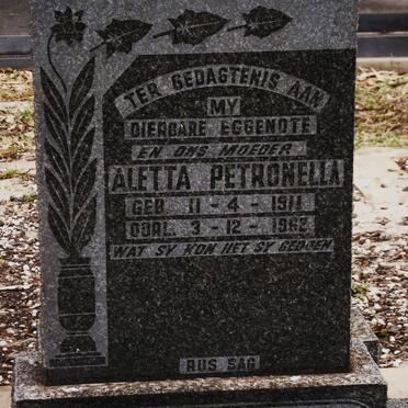 NYSSCHEN Aletta Petronella, de 1911-1962